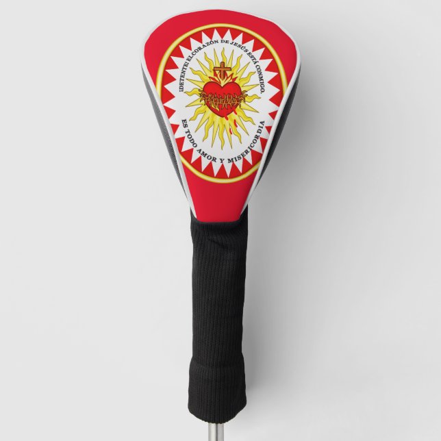 The Most Sacred Heart of Jesus Golf Head Cover (Front)