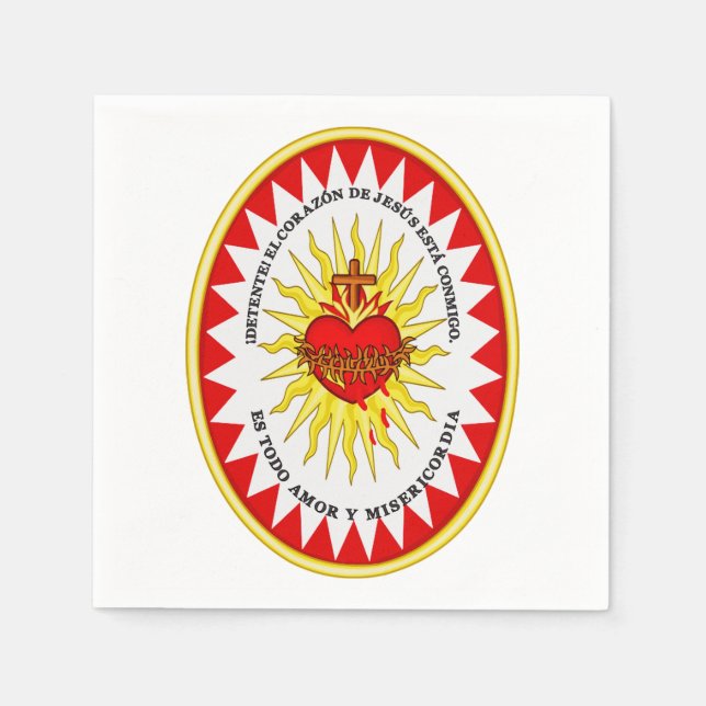 The Most Sacred Heart of Jesus Napkin (Front)