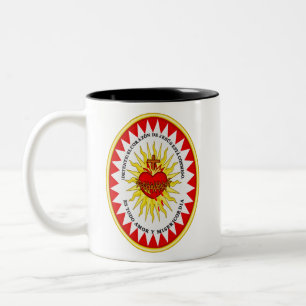 The Most Sacred Heart of Jesus Two-Tone Coffee Mug