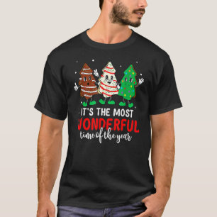The Most Wonderful Christmas Snack Cake Time Of Th T-Shirt