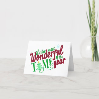 "The Most Wonderful Time" Christmas Card