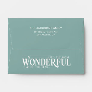The most wonderful time Christmas Envelope