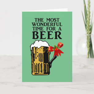 The Most Wonderful Time for a Beer Card