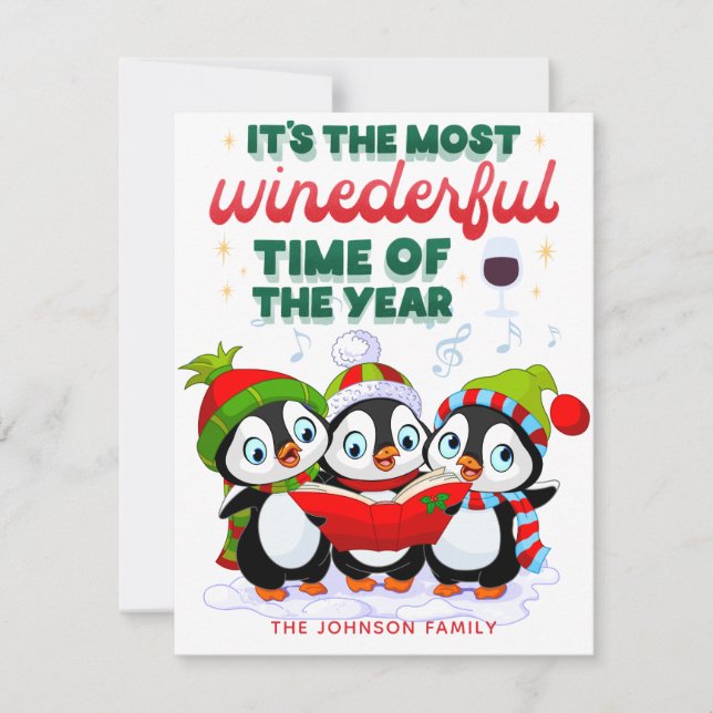 The Most Wonderful Time of the year  Holiday Card (Front)