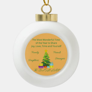 The Most Wonderful Time of the Year on an ornament