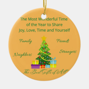 The Most Wonderful Time of the Year on an ornament