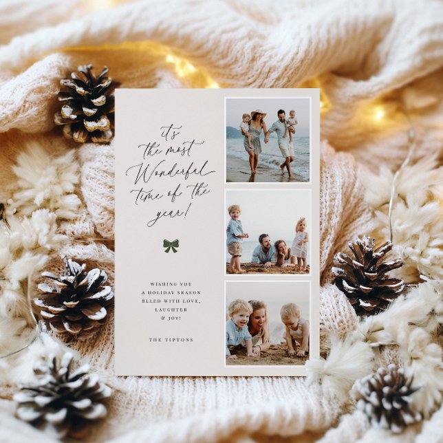 The Most Wonderful Time Of The Year Photo Holiday Card (Creator Uploaded)