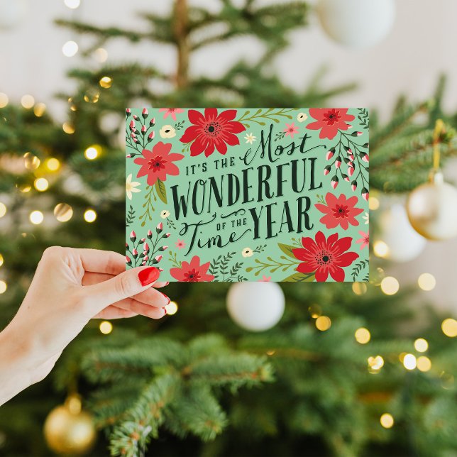 The Most Wonderful Time of Year Holiday Floral (Creator Uploaded)