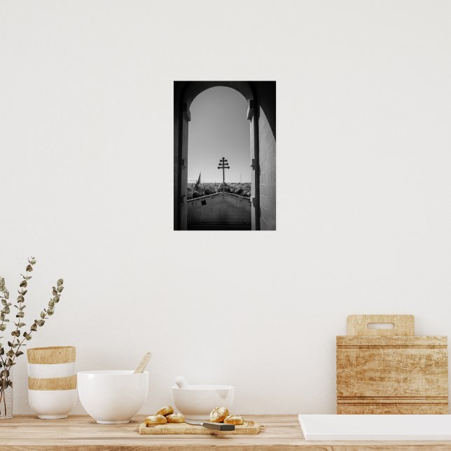 The Mosta Dome Through the Archway Poster (Kitchen)