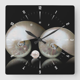 The Mother of Pearl Round Clock