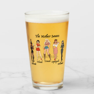 The Mother Sauces Pin Up Glass