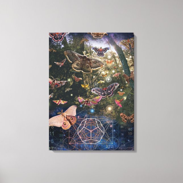 The Moths of Life Canvas Print (Front)