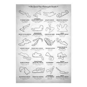 The MotoGP Circuits Photo Print