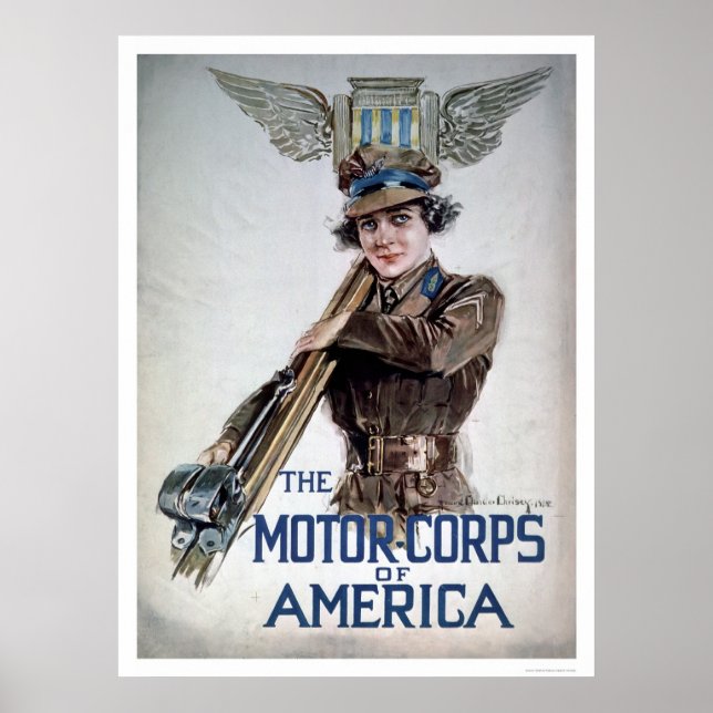 The Motor Corps of America - Young Woman (US02076) Poster (Front)
