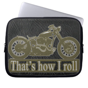The motorcyclist laptop sleeve