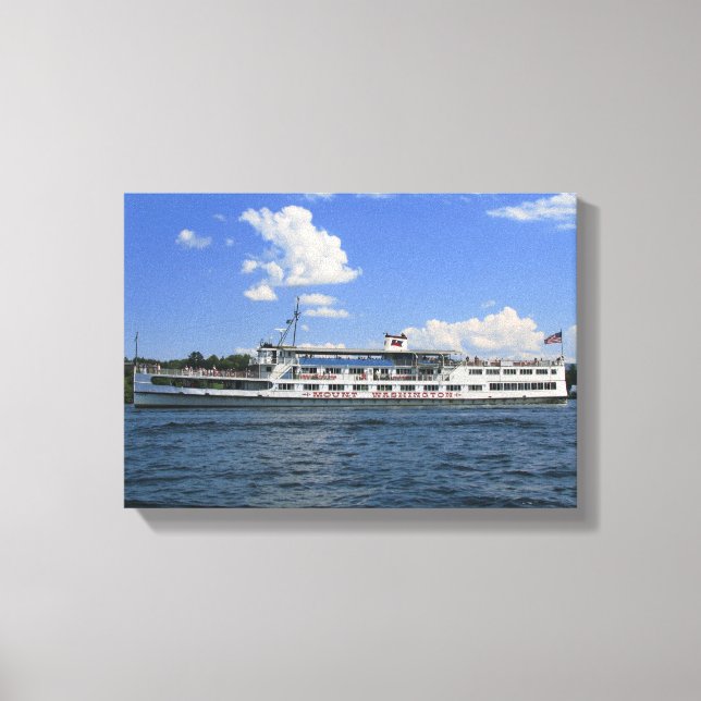 The Mount Washington on Lake Winnipesaukee Canvas (Front)