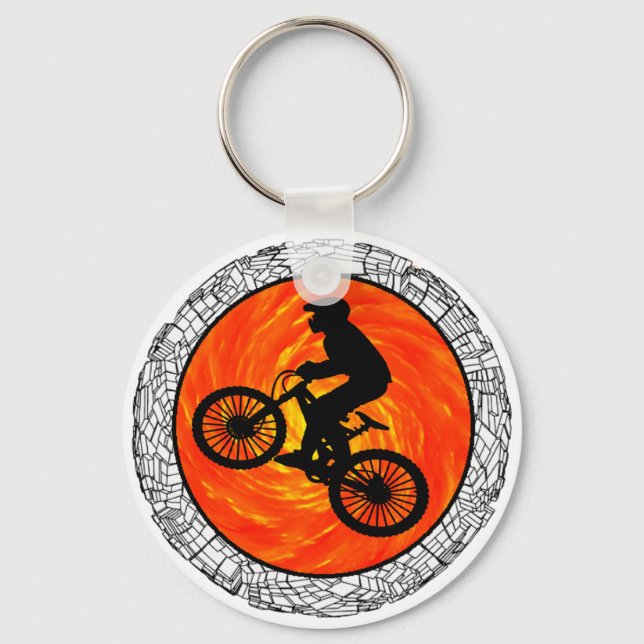 THE MOUNTAIN BIKERS KEYCHAIN (Front)