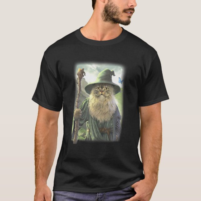 The Mountain Catdalf T-Shirt (Front)