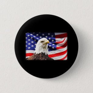 The Mountain Independence Eagle 2 Inch Round Button