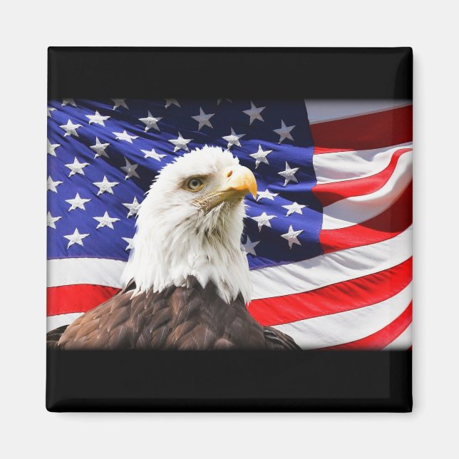 The Mountain Independence Eagle Magnet (Front)