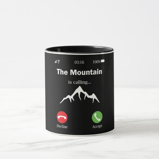 The Mountain Is Calling Mug (Center)