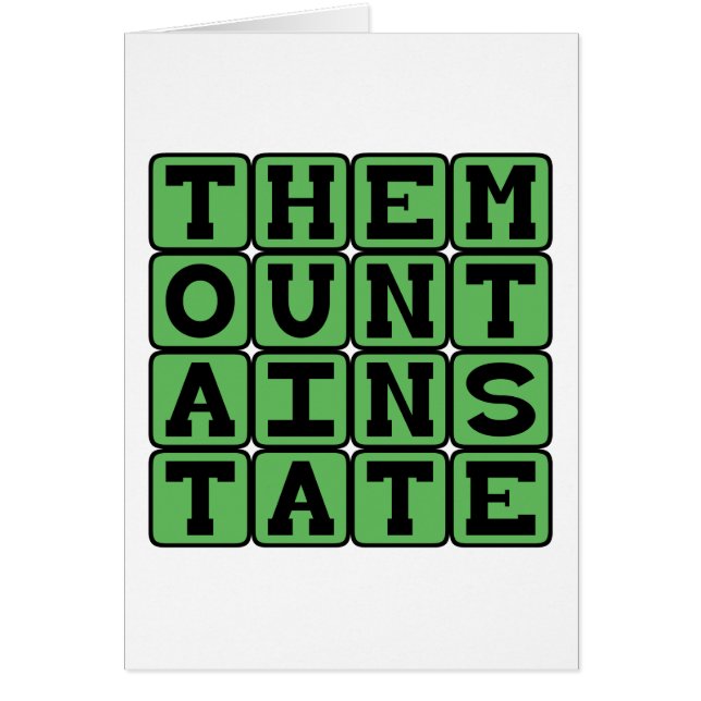 The Mountain State, West Virginia Nickname (Front)
