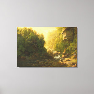 The Mountain Torrent, c.1820-30 (oil on canvas) Canvas Print
