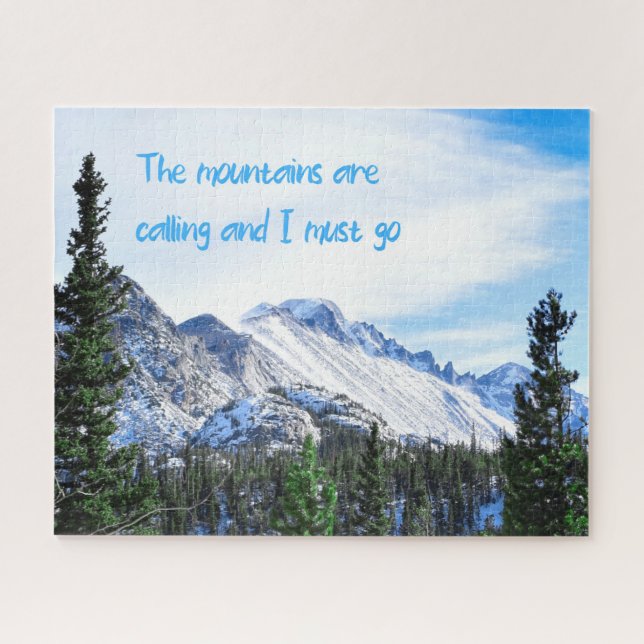 The Mountains Are Calling - 16x20 inch Jigsaw Puzzle (Horizontal)
