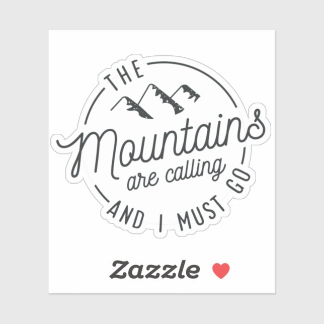 The Mountains Are Calling And I Must Go (Sheet)