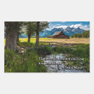 The mountains are calling and I must go - Muir Sticker