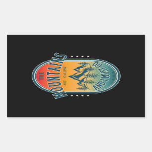 The mountains are calling and i must go sticker