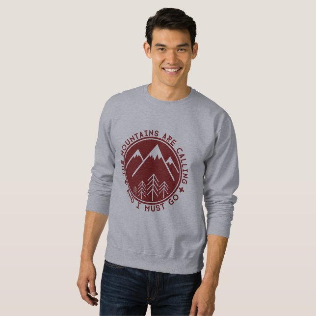 The Mountains are Calling and I Must Go Sweater (Front Full)