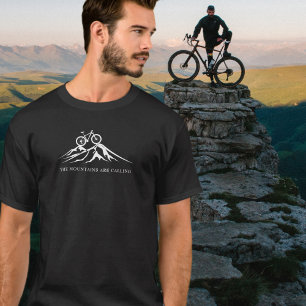 The Mountains Are Calling Bike Silhouette T-Shirt