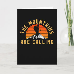 The Mountains Are Calling Mountain Card