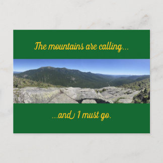 The Mountains are Calling Postcard