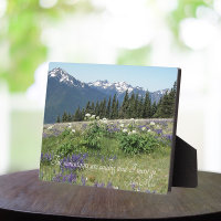 The Mountains are Calling Quote Meadow Wildflowers