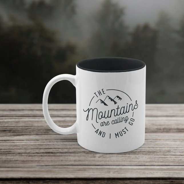 The Mountains Are Calling | Two-Tone Coffee Mug (Creator Uploaded)