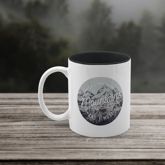 The Mountains Are Calling | Two-Tone Coffee Mug (Creator Uploaded)