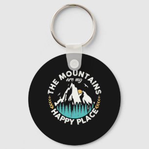The Mountains Are My Happy Place Keychain