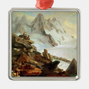 The Mountains at Lauteraar, 1776 Metal Ornament