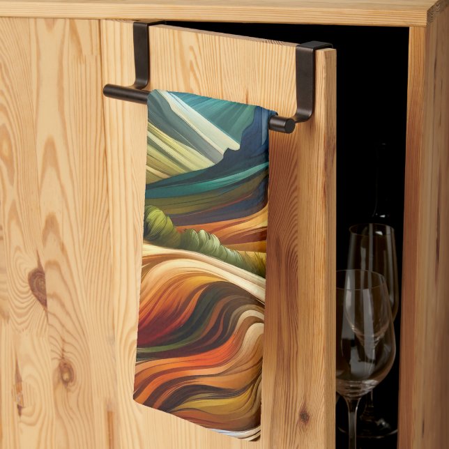 The Mountains   Kitchen Towel (Thirds Fold)