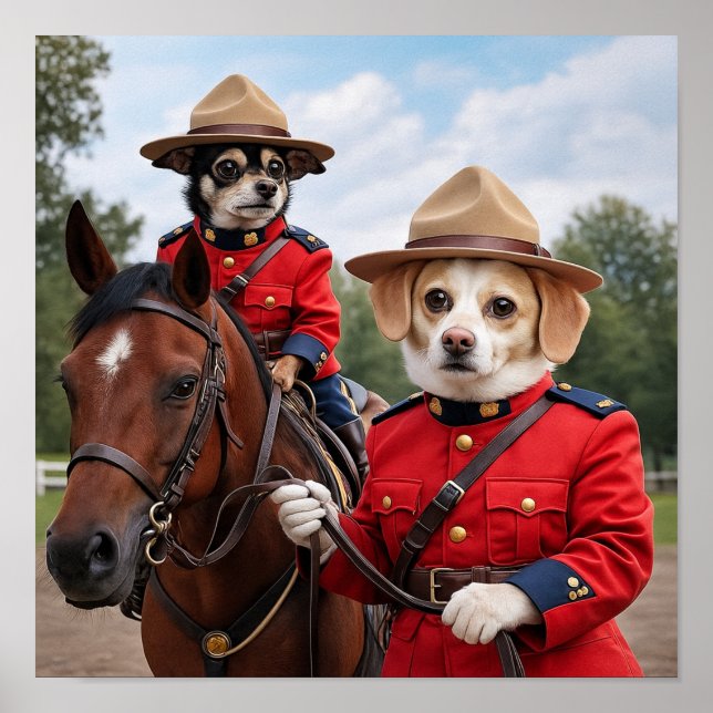 "The Mounties are Coming" Poster (Front)