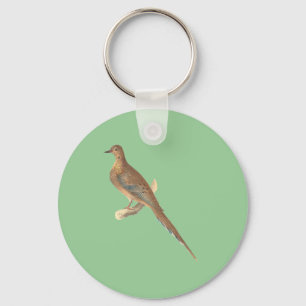 The Mourning Dove (Carolina Turtle Dove) NY Birds Keychain