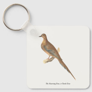 The Mourning Dove (Carolina Turtle Dove) NY Birds Keychain