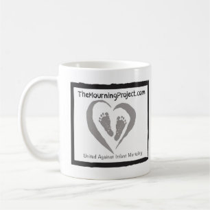 The Mourning Project logo mug for knitters