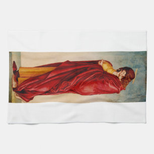 The Mourning Saint John by Andrea da Murano  Kitchen Towel