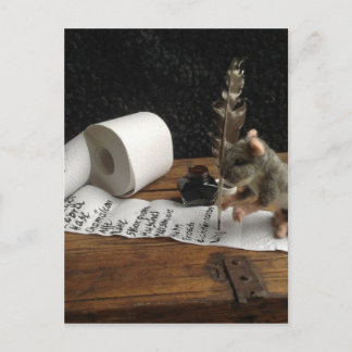 The Mouse and her "to do list" Postcard