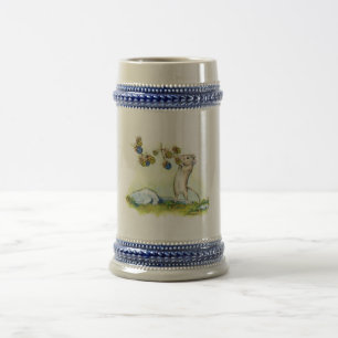 The mouse by the Brambles art by Alissa Hansen Beer Stein