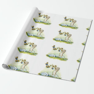 The Mouse by the Brambles art . by Alissa Hansen  Wrapping Paper