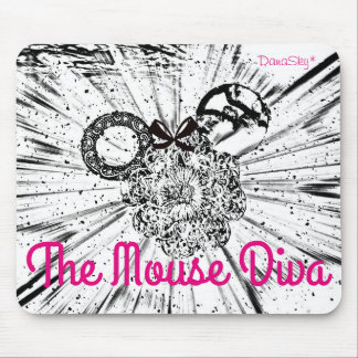 "The Mouse Diva" Mickey Head MOUSE PAD